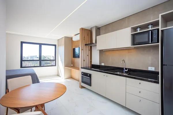 Studio 30m² privativo Mobiliado PORTEIRA FECHADA - Cristo Rei