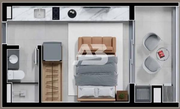 REVENDA - Studio à venda, 28 m² por R$ 360.000 - Novo Mundo - Curitiba/PR