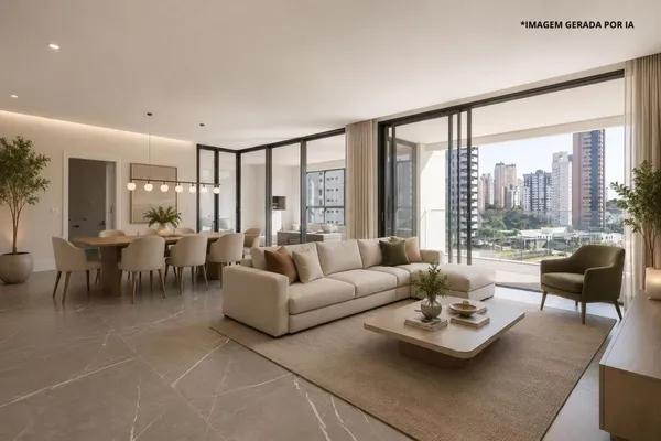 Apartamento novo com 3 suítes padrão Plaenge à venda, 227 m² por R$ 4.067.000 - Ecoville - Curitiba/PR