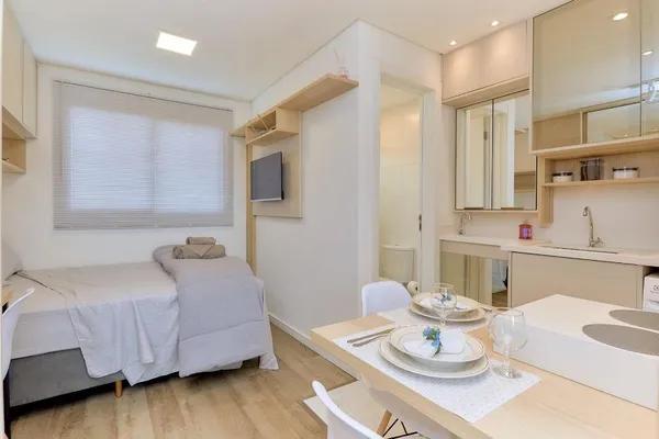 Studio MOBILIADO COM GARAGEM à venda, 17 m² por R$ 349.000 - Rebouças - Curitiba/PR