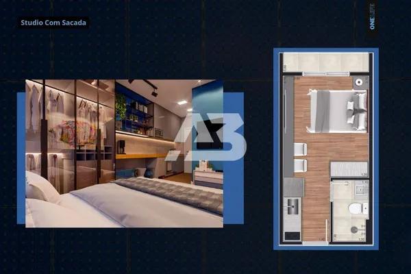 REVENDA - Studio à venda, 16 m² por R$ 275.000 - Portão - Curitiba/PR
